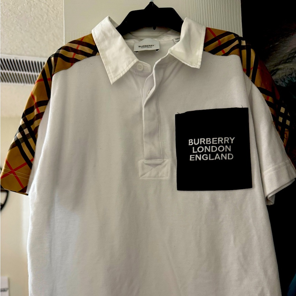 Burberry Classic White Polo Shirt